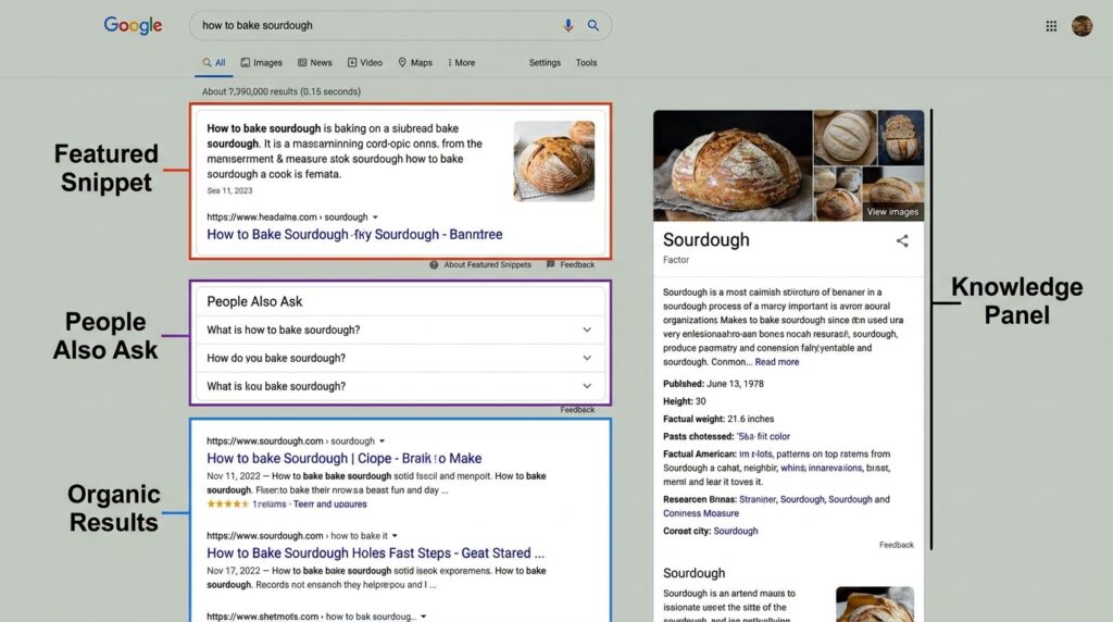 SERP features optimization, featured snippet strategies, people also ask optimization